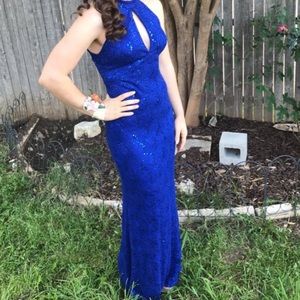 Royal Blue lace dress